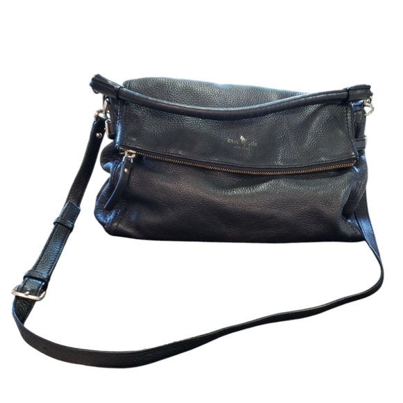 Kate Spade Black Pebbled Leather Cobble Hill Little Minka Bag - Picture 3 of 17